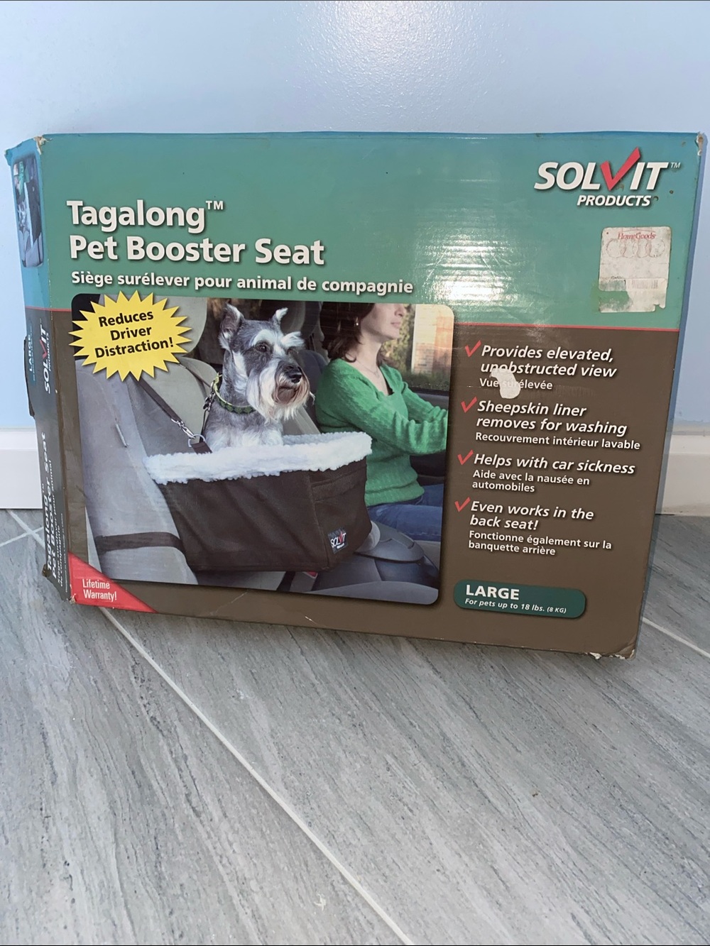 Solvit Tagalong Pet Booster Seat - Brown - Large